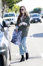 LILY COLLINS Out Shopping in West Hollywood 02/20/2019