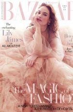 LILY JAMES for Harper