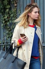 LILY JAMES Out in London 02/22/2019