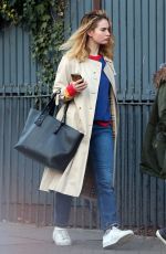 LILY JAMES Out in London 02/22/2019