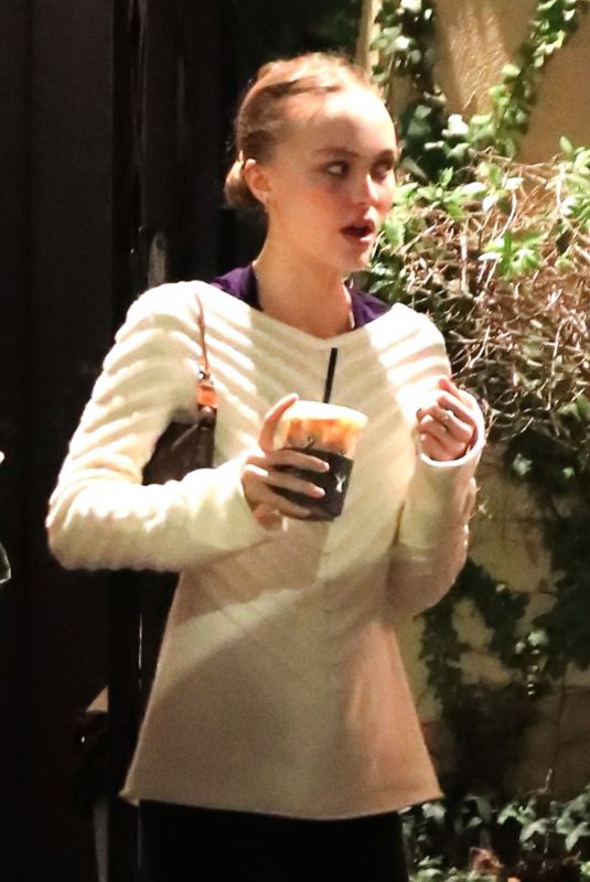 LILY-ROSE DEPP at Alfred Coffee in West Hollywood 02/02/2019