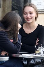 LILY-ROSE DEPP Out for Coffee Paris 02/21/2019