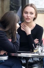 LILY-ROSE DEPP Out for Coffee Paris 02/21/2019