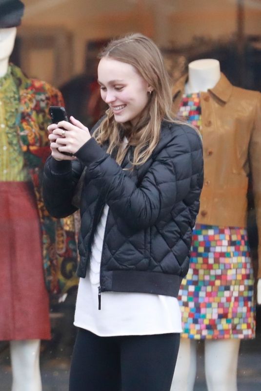 LILY-ROSE DEPP Shopping at Recess in Los Angeles 02/02/2019
