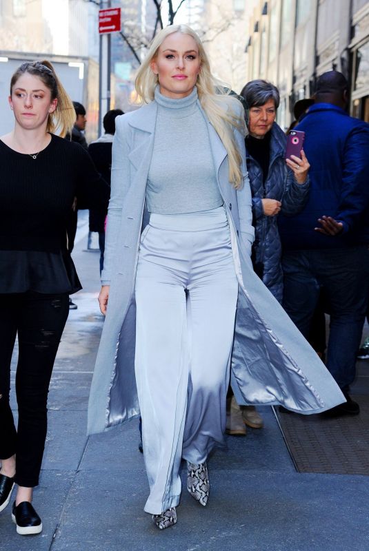 LINDSEY VONN Leaves NBC Studios in New York 02/21/2019