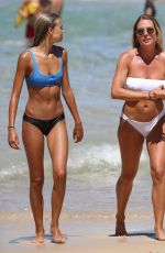 LISA CLARK and ELISABETH JAMROZY in Bikinis at a Beach in Sydney 02/17/2019