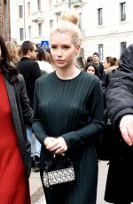 LOTTIE MOSS at Salvatore Ferragamo Show in Milan Fashion Week 02/23/2019