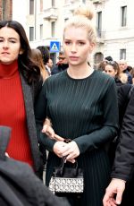 LOTTIE MOSS at Salvatore Ferragamo Show in Milan Fashion Week 02/23/2019