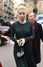 LOTTIE MOSS at Salvatore Ferragamo Show in Milan Fashion Week 02/23/2019