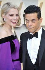 LUCY BOYNTON and Rami Malek at Oscars 2019 in Los Angeles 02/24/2019