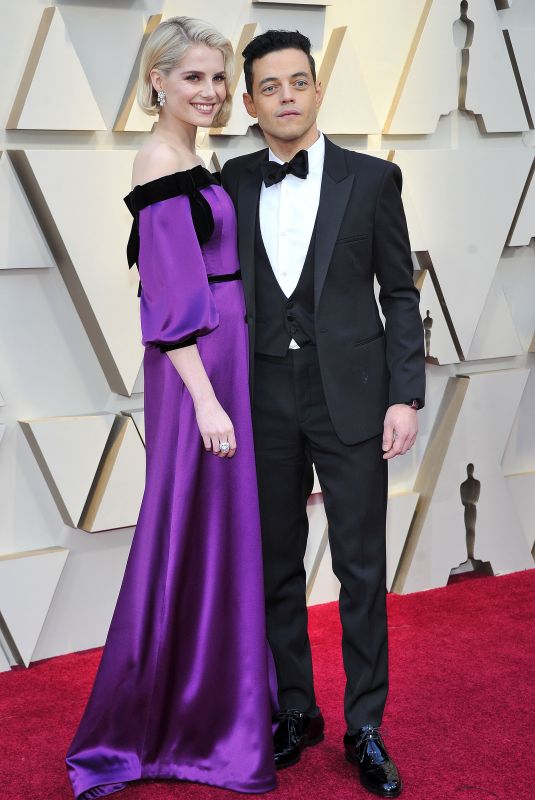 LUCY BOYNTON and Rami Malek at Oscars 2019 in Los Angeles 02/24/2019