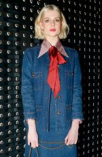 LUCY BOYNTON at Gucci Fashion Show at LFW in London 02/20/2019