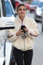LUCY HALE Heading to a Gym in Los Angeles 02/17/2019