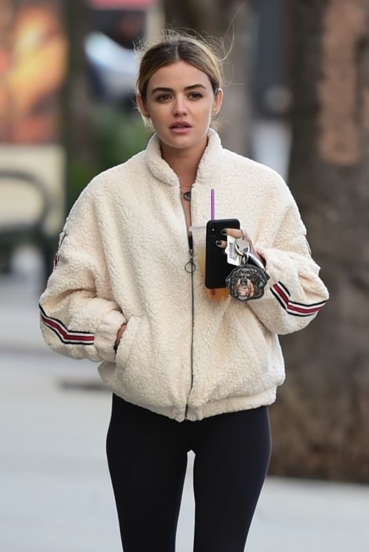 LUCY HALE Heading to a Gym in Los Angeles 02/17/2019