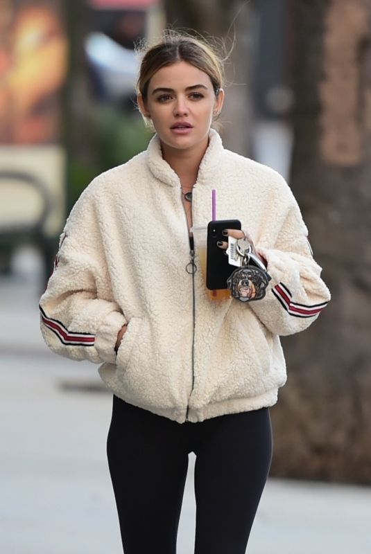 LUCY HALE Heading to a Gym in Los Angeles 02/17/2019