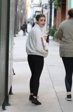 LUCY HALE Out for Coffee in Los Angeles 02/17/2019