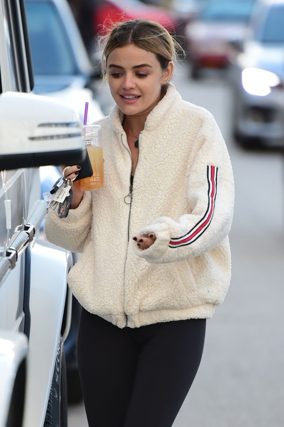 LUCY HALE Out for Coffee in Los Angeles 02/17/2019 – HawtCelebs