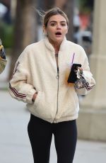 LUCY HALE Out for Coffee in Los Angeles 02/17/2019
