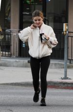 LUCY HALE Out for Coffee in Los Angeles 02/17/2019