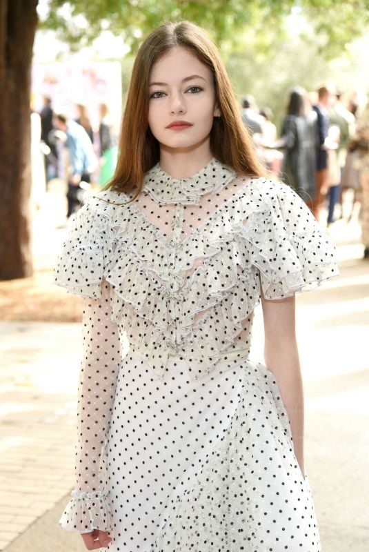 MACKENZIE FOY at Rodarte Fashion Show in San Marino 02/05/2019