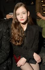 MACKENZIE FOY at Saint Laurent Show at Paris Fashion Week 02/26/2019