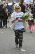 MAE WHITMAN Shopping at Farmers Market in Studio City 02/17/2019