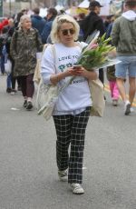 MAE WHITMAN Shopping at Farmers Market in Studio City 02/17/2019