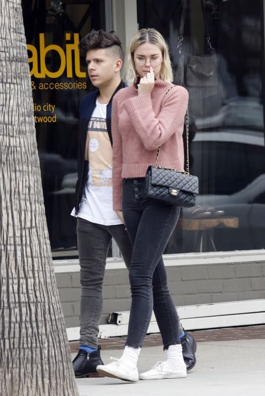 MAIA MITCHELL and Rudy Mancuso at Alfred’s in Studio City 02/27/2019