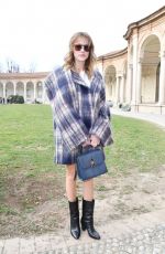 MAIKA MONROE at Salvatore Ferragamo Fashion Show at MFW in Milan 02/23/2019
