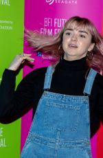 MAISIE WILLIAMS at BFI Future Film Festival in London 02/23/2019