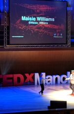 MAISIE WILLIAMS at Tedx in Manchester 02/03/2019