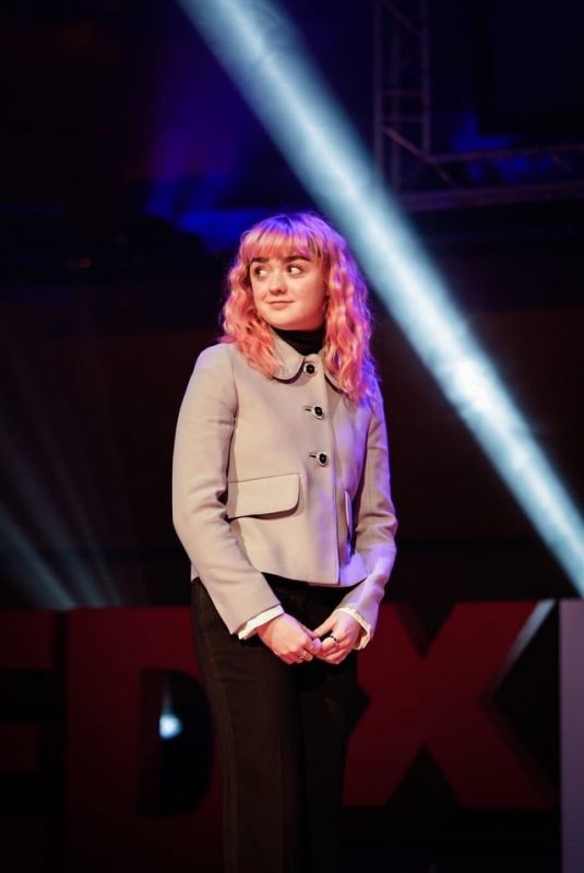 MAISIE WILLIAMS at Tedx in Manchester 02/03/2019
