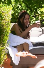 MALIAOBAMA in Swimsuit at a Pool in Miami Beach 02/17/2019