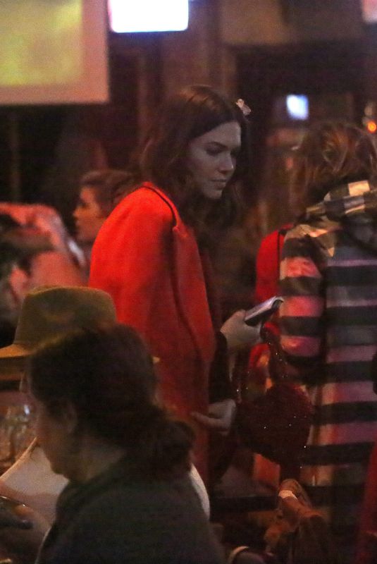 MANDY MOORE Night Out in Los Angeles 02/14/2019