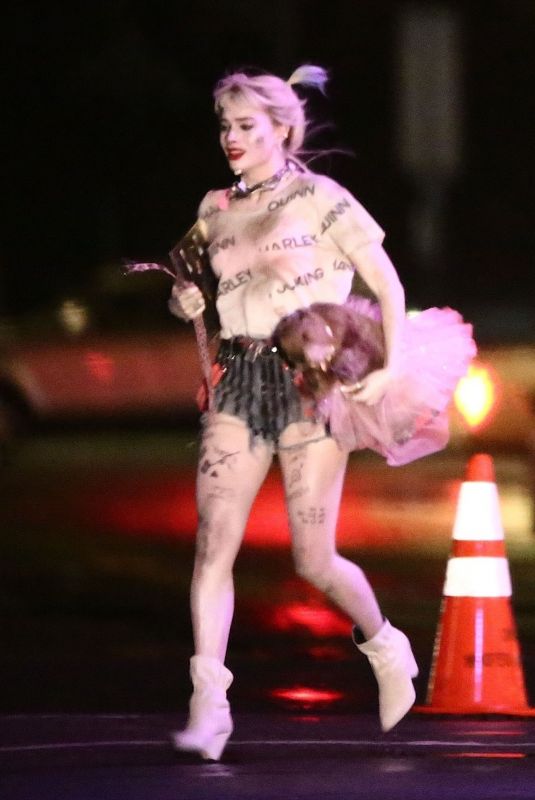 MARGOT ROBBIE at Birds of Prey Set in Los Angeles 02/22/2019