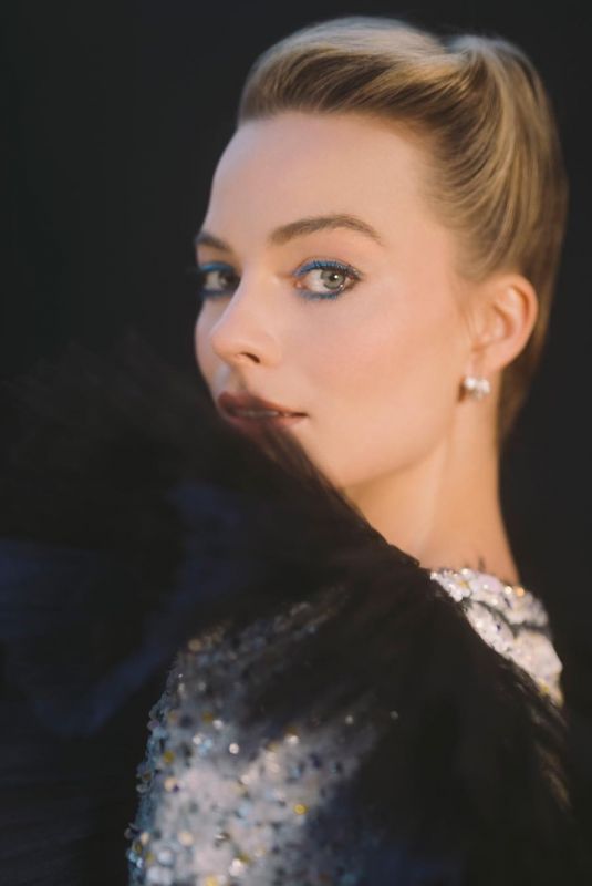 MARGOT ROBBIE Getting Ready for Bafta by Chanel, February 2019