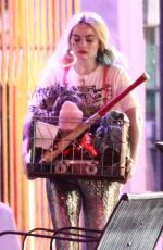 MARGOT ROBBIE on the Set of Birds of Prey in Los Angeles 02/20/2019