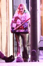 MARGOT ROBBIE on the Set of Birds of Prey in Los Angeles 02/20/2019