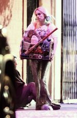 MARGOT ROBBIE on the Set of Birds of Prey in Los Angeles 02/20/2019