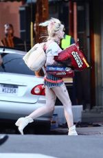 MARGOT ROBBIE on the Set of Birds of Prey in Los Angeles 02/21/2019