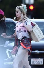 MARGOT ROBBIE on the Set of Birds of Prey in Los Angeles 02/21/2019