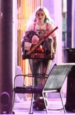 MARGOT ROBBIE on the Set of Birds of Prey in Los Angeles 02/21/2019