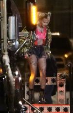 MARGOT ROBBIE on the Set of Birds of Prey in Los Angeles 02/22/2019