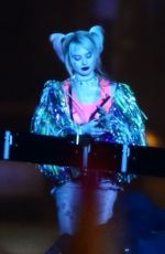 MARGOT ROBBIE on the Set of Birds of Prey in Los Angeles 02/22/2019