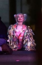 MARGOT ROBBIE on the Set of Birds of Prey in Los Angeles 02/22/2019