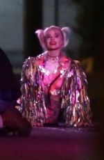 MARGOT ROBBIE on the Set of Birds of Prey in Los Angeles 02/22/2019