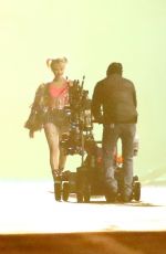 MARGOT ROBBIE on the Set of Birds of Prey in Los Angeles 02/27/2019