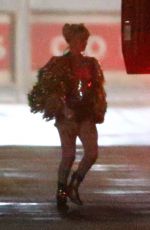 MARGOT ROBBIE on the Set of Birds of Prey in Los Angeles 02/27/2019