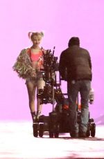 MARGOT ROBBIE on the Set of Birds of Prey in Los Angeles 02/27/2019