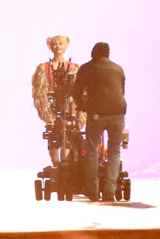 MARGOT ROBBIE on the Set of Birds of Prey in Los Angeles 02/27/2019